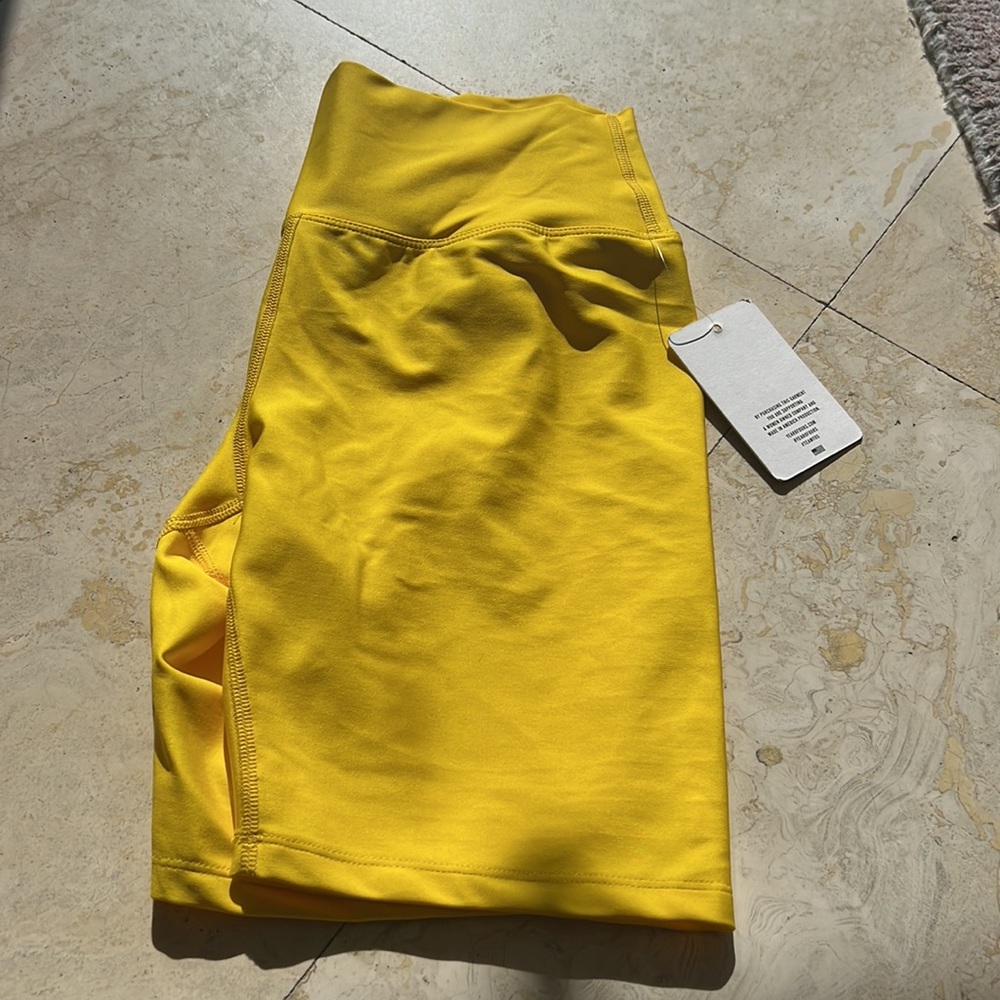 Year of ours yellow bike short - s. Never worn.